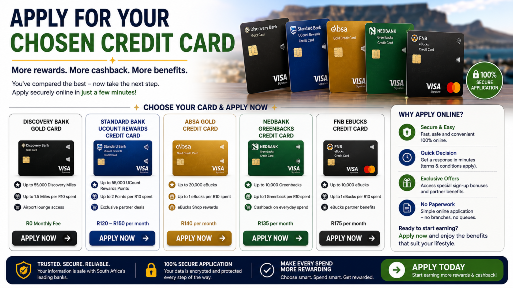 Apply for Your Chosen Credit Card